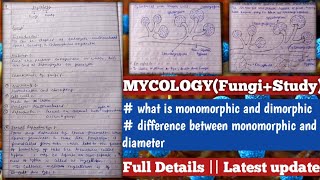 mycology  Fungi Study  mycology microbiology [upl. by Vasquez]