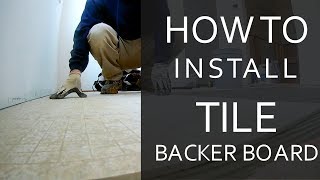 How to Install Tile Backer Board [upl. by Dressler491]