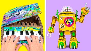 Incredible Music Crafts  DIY Mini Piano And Music Robot [upl. by Odilo442]