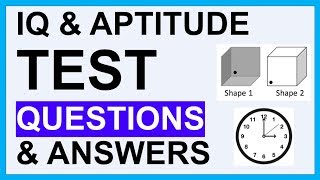 IQ AND APTITUDE TEST QUESTIONS AND ANSWERS How To Pass Psychometric Tests [upl. by Irbua763]