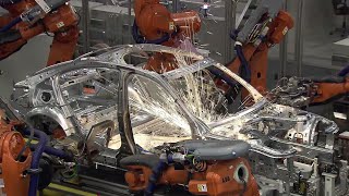 Chassis Production  How Cars are Manufactured  Automobile assembly [upl. by Ahseuqal]