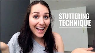 Stuttering Technique I Learned in Speech Therapy [upl. by Ailalue]