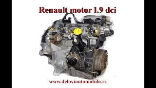 Renault motor 1 9 dci gde se nalaze glavni delovi i sklopovi  princip rada [upl. by Aneerbas]