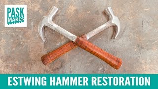 Hammer Restoration  Making a Leather Grip [upl. by Ecidna]