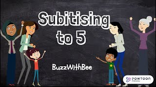 Subitizing to 5  Subitising for Kids [upl. by Kcirdor]