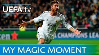 Sergio Ramos goal Real Madrid v Atlético 2014 UEFA Champions League final [upl. by Stalker]