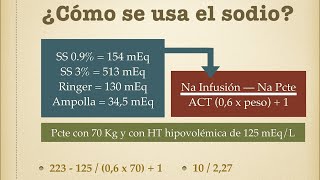 Sodio Hiponatremia e hipernatremia [upl. by Laertnom]