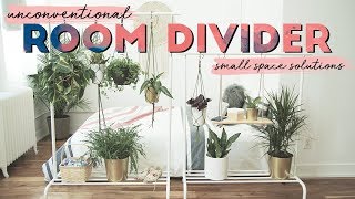 DIY Unconventional Room Divider  Small Space Solutions [upl. by Kemme]