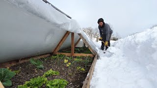 Como hacer INVERNADERO CASERO  Súper Resistente al frio y nieve [upl. by Esina677]