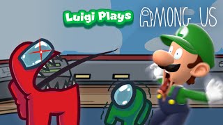 Luigi Plays AMONG USSS [upl. by Kikelia]