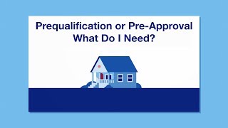 Mortgage Basics Prequalification or PreApproval – What Do I Need [upl. by Annawot]