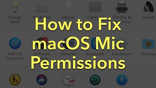 How to Fix Mic Permissions on macOS with Discord and Other Apps If You Said quotNoquot [upl. by Supple]