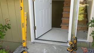 Jeld Wen Front Door Installation  Really crappy products and craftsmanship PART 1 [upl. by Nodearb]