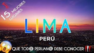 LIMA PERÚ  15 MEJORES LUGARES TURÍSTICOS que DEBES VISITAR [upl. by Wynne]