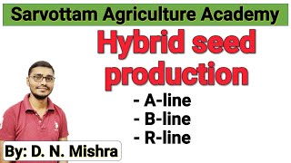 Hybride seed productiongenetics for jrfupcatetbhu state msc agriculture exam [upl. by Barri846]