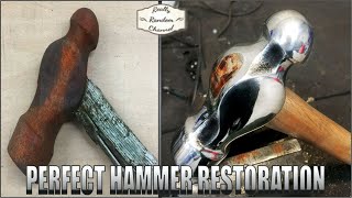 Perfect Rusty Old Hammer Restoration [upl. by Maximo]