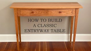 How to Build an Entryway Table  Make Drawers amp Drawer Pulls [upl. by Aicnelav]