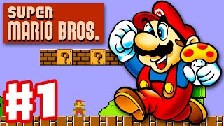 Super Mario Bros  Gameplay Walkthrough Part 1  World 1 NES [upl. by Andris]