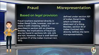 What is Difference Between Fraud amp Misrepresentation [upl. by Anial]