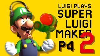 TOO MUCH RAGE  Luigi Plays SUPER LUIGI MAKER 2  PART 4 ft Special Guest [upl. by Nylessej906]