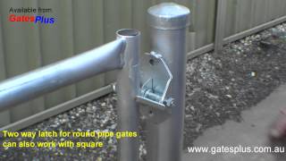 Gate Latch 2 way for round pipe and square [upl. by Kloster]