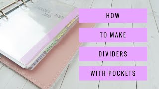 How To Make Dividers With Pockets [upl. by Esinyl]