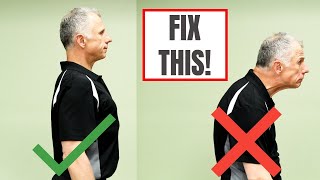 Fix Forward Head Posture 3 Easy Steps [upl. by Nnaylime]