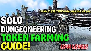 SOLO Dungeoneering TOKEN FARMING Guide  FAST TOKENS [upl. by Drofub]