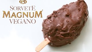 SORVETE MAGNUM VEGANO RECEITA FÁCIL [upl. by Rehtaeh808]