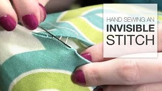 How to Hand Sew an Invisible Stitch Tutorial [upl. by Asa]