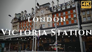 London Victoria Station Walk Through England 4K [upl. by Ytoc]