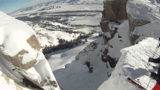 Corbets Couloir GoPro Jackson Hole [upl. by Eliza]