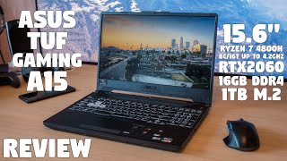 The ASUS TUF Gaming A15 FA506 Review by Tanel  Ryzen 7 4800H and RTX2060 [upl. by Ruben]