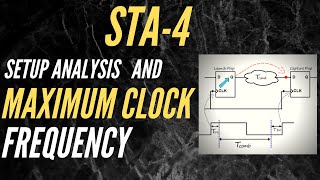 SETUP ANALYSIS  MAXIMUM CLOCK FREQUENCY  STA  4  Static Timing Analysis [upl. by Lellih]