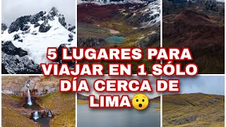 5 LUGARES INCREIBLES cerca a LIMA que puedes VISITAR en 1 SOLO DIA😲 [upl. by Annohsat]