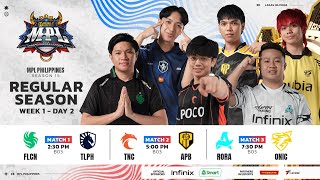 🔴 LIVE  MPL PH S15  FILIPINO  Week 1 Day 2 [upl. by Whitebook]