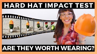 HARD HAT IMPACT TEST  Hard hat watermelon test [upl. by Rusert139]