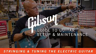 How To Change Guitar Strings amp Tune Your Electric Guitar [upl. by Llerat]