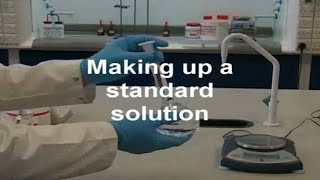 Preparing a standard solution  Chemistry [upl. by Daniele]