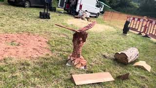 A fabulous range of wooden sculpture at Caerleon festival 2024 [upl. by Levitan543]