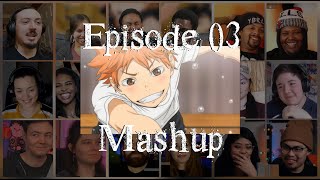 Haikyuu Episode 3 Reaction Mashup  ハイキュー [upl. by Rawde]