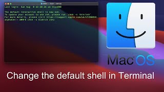 Change the default shell in Terminal on macOS  Zsh or Bash shell [upl. by Bethesda]