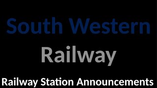 South Western Railway Station Announcements [upl. by Iey]