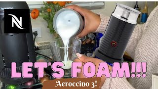 How To Foam Milk With Aeroccino 3 Make Coffee With Foam Tips amp Tricks  Easy Foamed Latte Recipe [upl. by Parry]