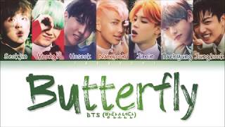 BTS  Butterfly Color Coded Lyrics EngRomHan가사 [upl. by Sidney]