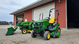 JD 2305 vs JD 1025R Compact Tractor Comparison [upl. by Athene]