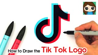 How to Draw the Tik Tok Logo [upl. by Toogood27]