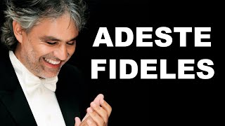 Adeste Fideles backing track karaoke instrumental Andrea Bocelli [upl. by Livvi650]