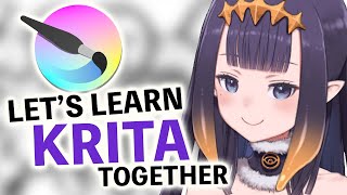 【DRAWING】 Lets Learn Krita Together [upl. by Enelehs]