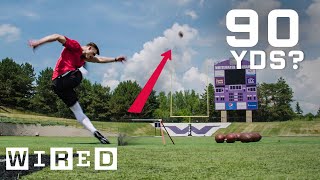 Why Its Almost Impossible to Kick a 90Yard Field Goal  WIRED [upl. by Idnam]